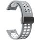 Mobigear Sport Plus Mag Bracelet Silicone Smartwatch Fermeture magnétique - Connexion universelle de 22 mm - Blanc / Gris