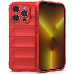 Mobigear Bumpy Coque iPhone 14 Pro Coque arrière en TPU Souple - Rouge