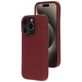 Mobiparts Coque iPhone 15 Pro Coque arrière en Silicone - Plum Red
