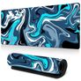 Mobigear Anti-Slip - Tapis de souris - 40 x 90 CM - Abstract Fluid 9