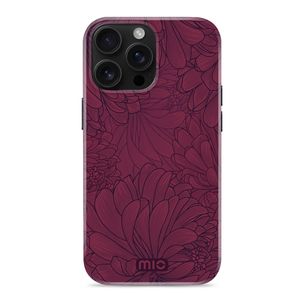 MIO Coque iPhone 16 Pro MagSafe Coque arrière Rigide - Berry Blooms