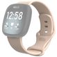 Mobigear Sport Dual Bracelet Silicone Fitbit Versa 3 Fermeture à clou et passant - Rose
