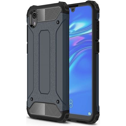Mobigear Outdoor Coque HONOR 8S Coque arrière Rigide Anti-Chocs - Bleu Marin