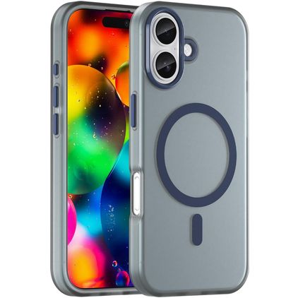 Mobigear Shockproof Coque iPhone 17 MagSafe Coque arrière Rigide - Dark Blue