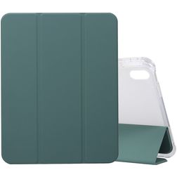 Mobigear Tri-Fold Gel Coque iPad 10 (2022) Etui en TPU,Similicuir + Porte-crayon - Vert