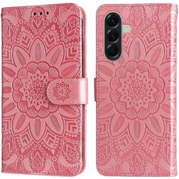 Mobigear Sunflower Housse Samsung Galaxy A57 Etui Porte-Monnaie - Rose doré