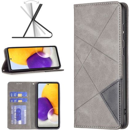 Mobigear Rhombus Slim Housse Samsung Galaxy A73 Etui - Gris