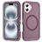 Mobigear Rugged Mag Coque iPhone 16 Plus MagSafe Coque arrière Rigide Anti-Chocs - Violet