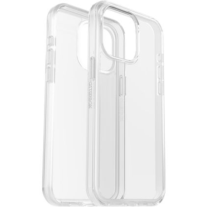 OtterBox Symmetry Coque Transparente iPhone 15 Pro Max Coque arrière Rigide Anti-Chocs - Transparent