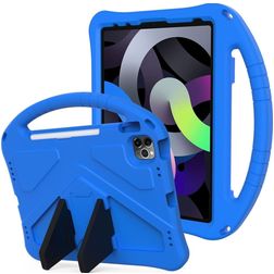 Mobigear AeroArmor Coque iPad 10 (2022) Coque de tablette pour enfants avec Poignée Enfants en EVA + Porte-crayon - Bleu