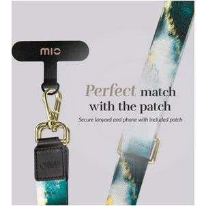 MIO Lanyard - Cordon de téléphone universel ajustable - Green Marble