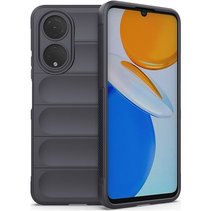 Mobigear Bumpy HONOR X7 TPU souple Coque arrière - Gris anthracite