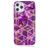 Mobigear Marble Coque iPhone 12 Pro Max Coque arrière en TPU Souple - Violet