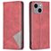Mobigear Rhombus Slim Housse iPhone 15 Plus Etui - Rouge