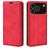 Mobigear Retro Slim Housse iPhone 17 Pro Max Etui Porte-Monnaie - Rouge
