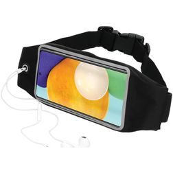 Mobiparts Comfort Fit Belt Brassard Téléphone Samsung Galaxy A52s 5G Ceinture Coque de Sport en Neoprène - Noir