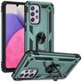 Mobigear Armor Ring Coque Samsung Galaxy A33 Coque arrière Rigide Anti-Chocs avec Anneau-Support - Vert