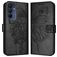 Mobigear Butterfly Housse Samsung Galaxy A16 Etui Porte-Monnaie - Noir