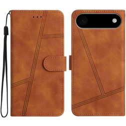 Mobigear Stitch iPhone Air Étui Portefeuille - Marron