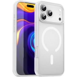 Mobigear Shockproof iPhone 18 Pro Max MagSafe Plastique rigide Coque arrière - Matte White