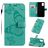 Mobigear Butterfly Housse Samsung Galaxy A71 Etui Porte-Monnaie - Turquoise