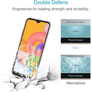 Mobigear Samsung Galaxy A01 Verre trempé Protection d'écran - Compatible Coque