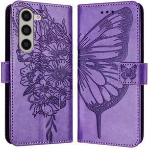 Mobigear Butterfly Housse Samsung Galaxy Z Fold 6 Etui Porte-Monnaie - Violet