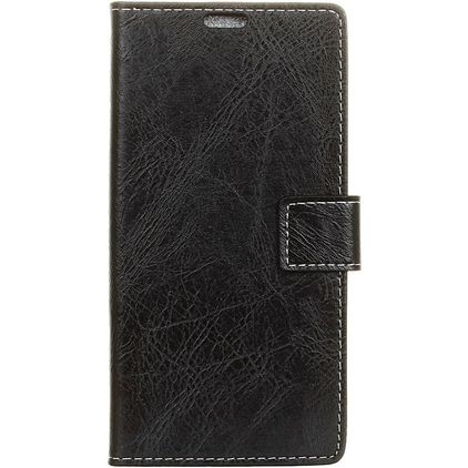 Mobigear Basic Housse OPPO A7 Etui Porte-Monnaie - Noir