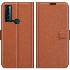 Mobigear Classic Housse TCL 20 SE Etui Porte-Monnaie - Marron