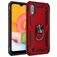 Mobigear Armor Ring Coque Samsung Galaxy A01 Coque arrière Rigide Anti-Chocs avec Anneau-Support - Rouge