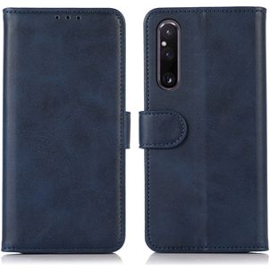 Mobigear Wallet Housse Sony Xperia 1 V Etui Porte-Monnaie - Bleu
