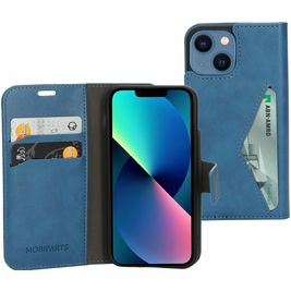 Mobiparts Classic Wallet Housse iPhone 13 Mini Etui Porte-Monnaie - Steel Blue