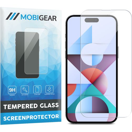 Mobigear iPhone 15 Pro Verre trempé Protection d'écran - Compatible coque