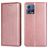 Mobigear Wallet Housse Motorola Edge 30 Fusion Etui Porte-Monnaie - Rose doré