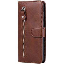 Mobigear Zipper Housse Xiaomi Mi Note 10 Lite Etui Porte-Monnaie - Marron