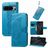 Mobigear Butterfly Housse Google Pixel 8 Pro Etui Porte-Monnaie - Bleu
