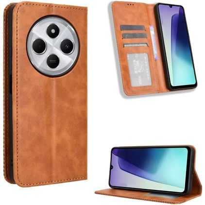Mobigear Sensation Xiaomi Redmi 14C Étui Portefeuille - Marron
