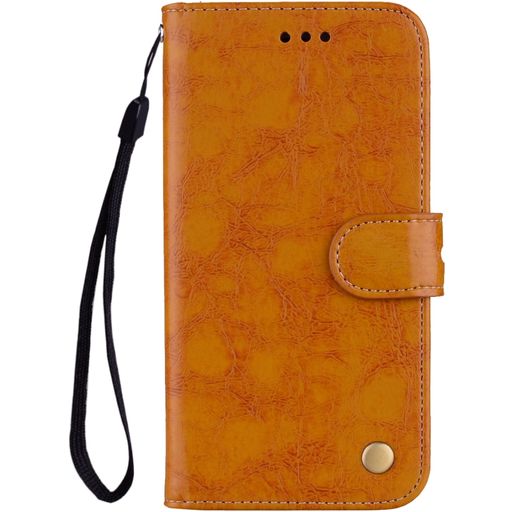 Mobigear Wallet Housse Samsung Galaxy A20e Etui Porte-Monnaie - Cognac