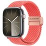 Dux Ducis Mixture Pro Bracelet Nylon pour Apple Watch Fermeture magnétique - 49/46/45/44 mm - Rouge