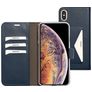 Mobiparts Classic Wallet Housse iPhone XS Max Etui Porte-Monnaie - Bleu
