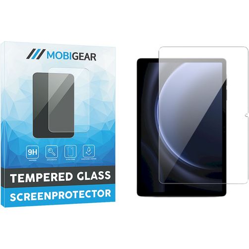 Mobigear Samsung Galaxy Tab S9 FE Plus Verre trempé Protection d'écran - Compatible coque - Noir
