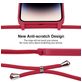 Mobigear Lanyard iPhone 14 Pro Coque avec cordon en Silicone - Bordeaux