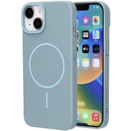 Mobiparts Slim Line Coque iPhone 14 MagSafe Coque arrière Rigide - Sage Green