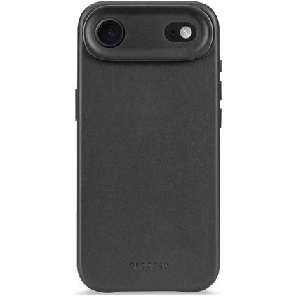 Decoded Coque iPhone Air Coque arrière en Cuir Véritable Anti-Chocs - Noir