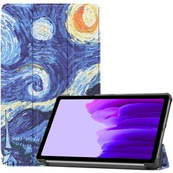 Mobigear Tri-Fold Coque Samsung Galaxy Tab A7 Lite Etui - The Starry Night