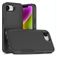 Mobigear Heavy Armor Coque iPhone 16e Coque arrière Rigide Anti-Chocs - Noir