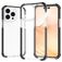 Mobigear Full Bumper Coque iPhone 14 Pro Max Coque arrière Rigide Anti-Chocs - Noir