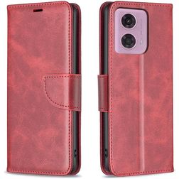 Mobigear Excellent Housse Motorola Moto E14 Etui Porte-Monnaie - Rouge