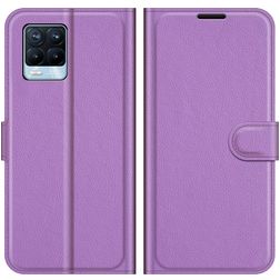 Mobigear Classic Housse Realme 8 Pro Etui Porte-Monnaie - Violet