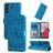 Mobigear Sunflower Housse Samsung Galaxy A14 Etui Porte-Monnaie - Bleu